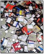 Pile of Floppy Disks