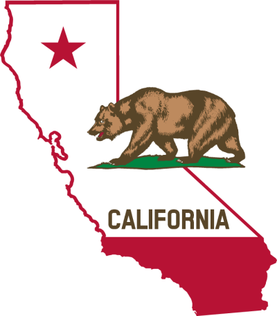 The State of California with a Bear