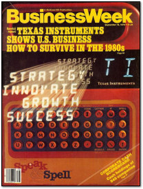 Texas Instruments Speak & Spell on the Cover of Business Week - September 18th 1978