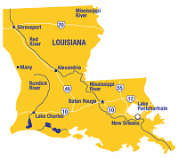 Louisiana Map