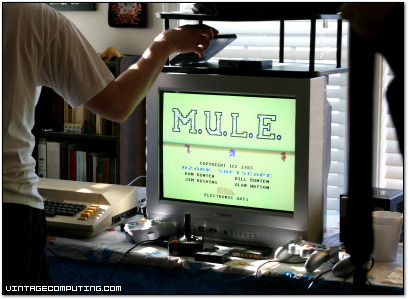 The Ultimate Party Game: M.U.L.E. (MULE) - A scene from Benj's recent birthday party.