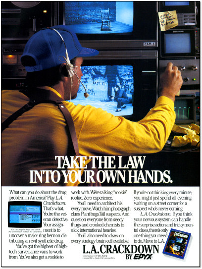 Epyx L.A. Crackdown Ad - 1988