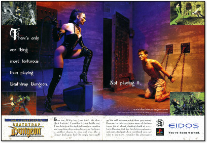 Deathtrap Dungeon Playstation PC CD-ROM ad -  1998