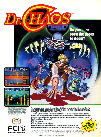 Dr. Chaos for NES Nintendo Ad - 1991