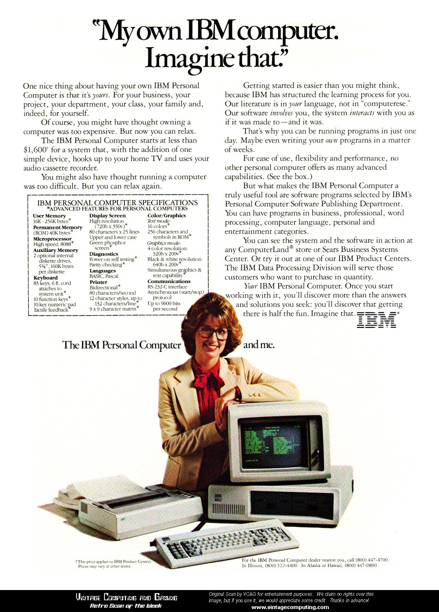VC&G | » [ Retro Scan of the Week ] My Own IBM Computer