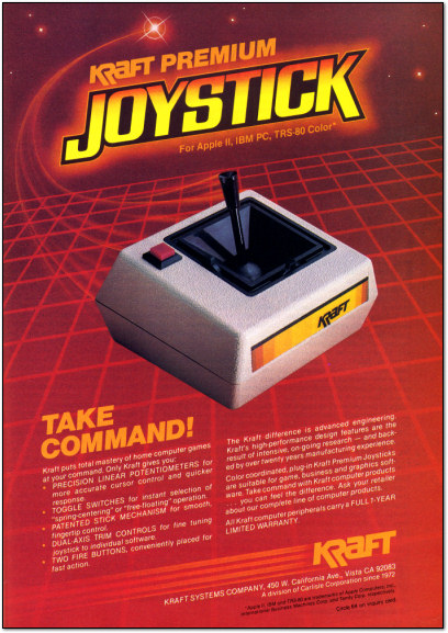 Kraft Premium Joystick Ad - 1983