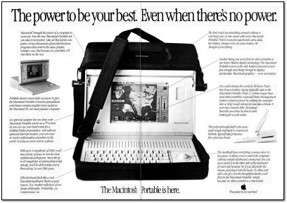First Macintosh Portable Ad - 1989