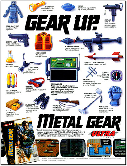 Metal Gear for NES Ad - 1988