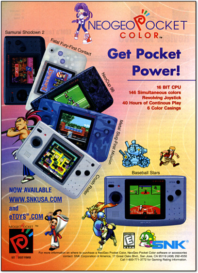 SNK Neo Geo Pocket Color Ad - 1999
