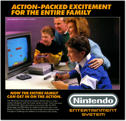 Nintendo Entertainment System NES Action Set Box Family - 1988