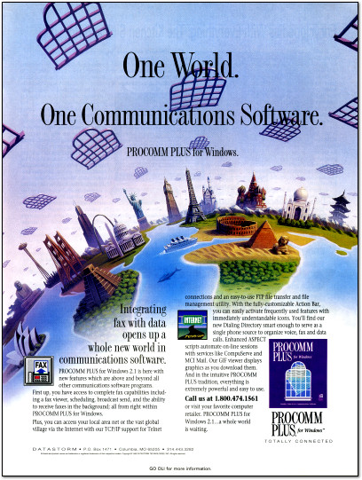 Procomm Plus for Windows Ad - 1995
