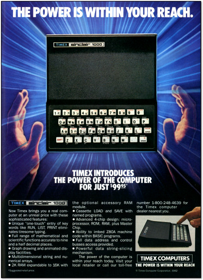 Timex-Sinclair 1000 Ad - 1982