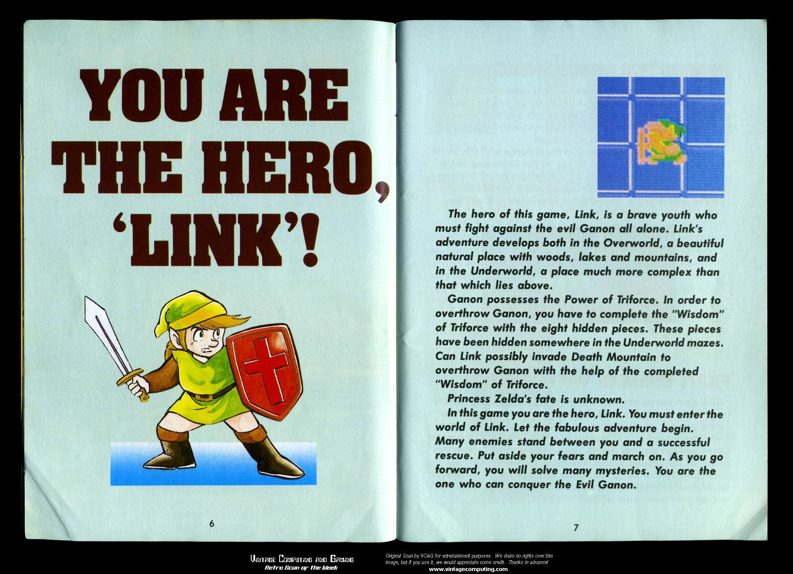 VC&G » [ Retro Scan of the Week ] Legend of Zelda at 25