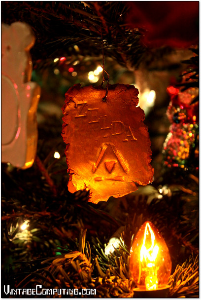 Custom Homemade Zelda Triforce Christmas Ornament