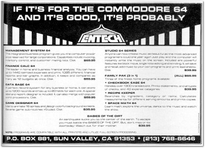 Entech Advertisement - Compute Dec 1983