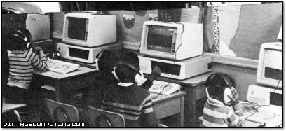 School kids using IBM Writing to Read