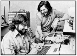 Steve Jobs and Steve Wozniak