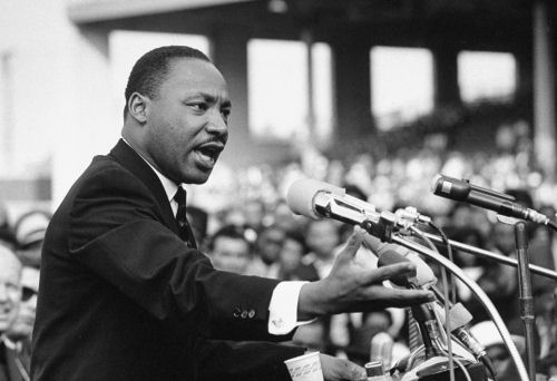 Martin Luther King Jr Giving a Speech