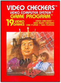 Atari Video Checkers Atari 2600 Box Art