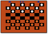 Atari Video Checkers Atari 2600 Screenshot
