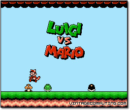 Luigi vs. Mario Title Screen