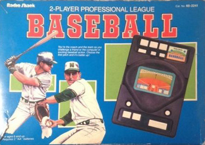 Radio Shack Electronic Handheld Two Player Professional League Baseball 1 & 2 for sale online 