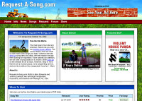 Request-A-Song.com Redesigned Website in 2004