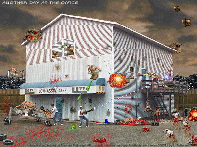 Doom II Office Fan Art 1996 Retro GIF