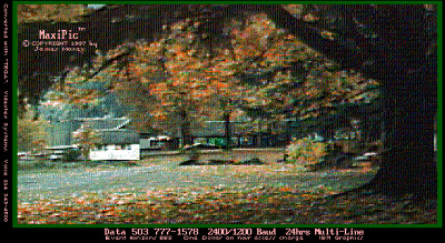 Autumn Leaves MaxiPic Jim Maxey Retro GIF - circa 1988