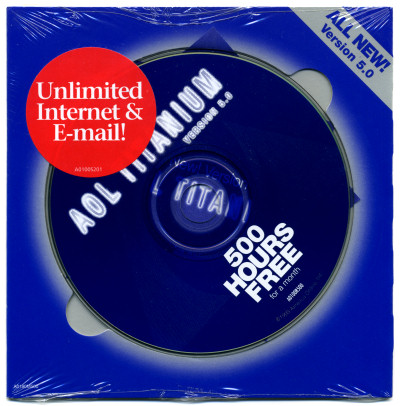 America Online AOL Titanium 5.0 CD Mailer - 1999