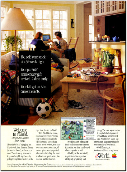 Apple eWorld Online Service Advertisement - 1995