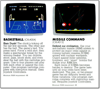 Atari Catalog p 21 - 1982
