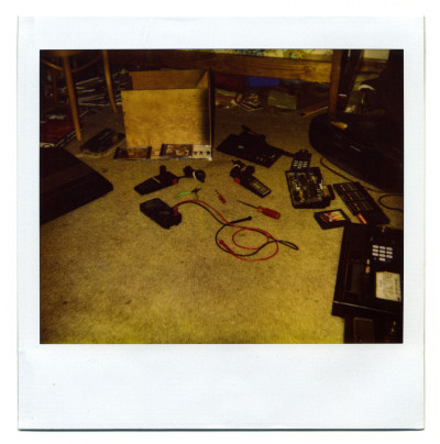 Benj Edwards bedroom floor in 1995 Colecovision Atari 5200 Polaroid Scan - 1995