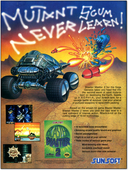 Blaster Master 2 Ad - 1993