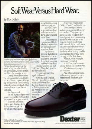 Dan Bricklin Shoes Ad