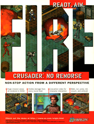 Origin Crusader No Remorse PC Advertisement - 1995