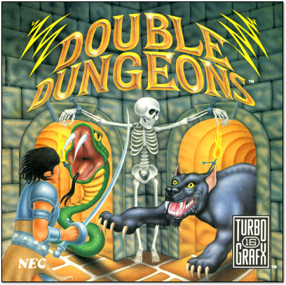 Double Dungeons - TurboGrafx-16 Cover Art