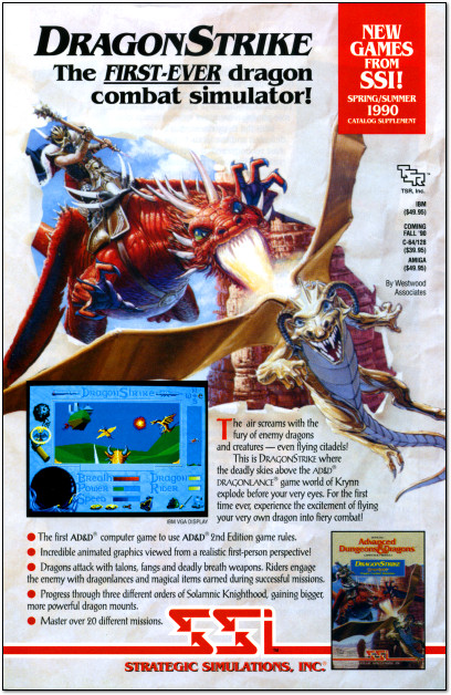 DragonStrike SSI Flier - 1990