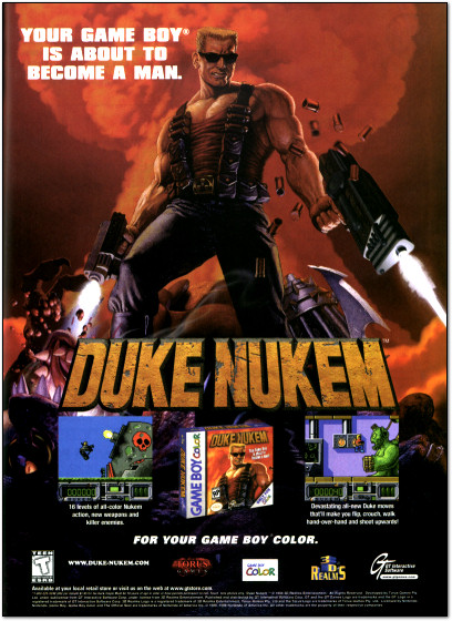 Duke Nukem for Game Boy Color Ad - 1999