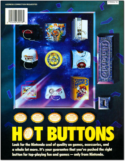 Nintendo Power Hot Buttons Vending Machine Ad - 1991