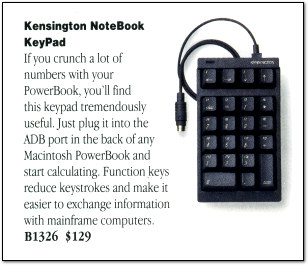 Kensington Macintosh ADB Numeric Keypad