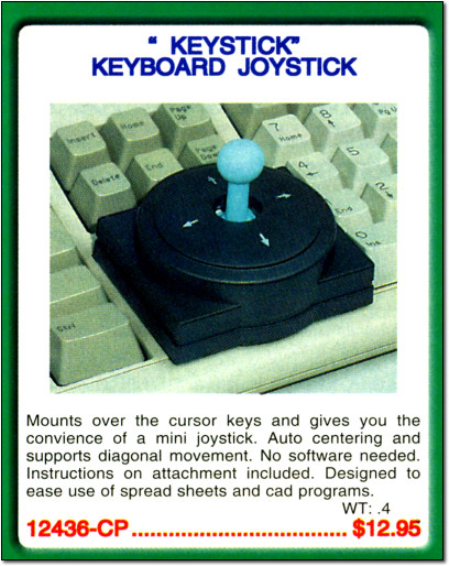 Keystick Keyboard Joystick in Electronics Catalog Ad - 2000