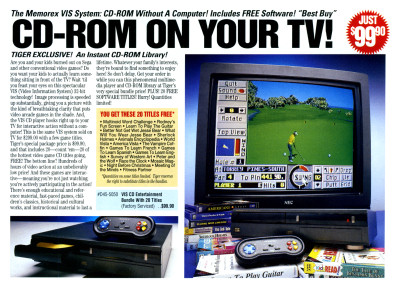 Tandy Memorex Video Information System VIS - Tiger Electronics Catalog - 1995