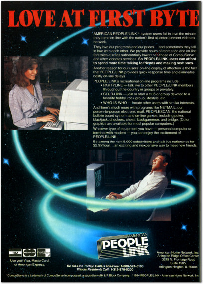 Online Dating Circa 1985 - American People Link Ad