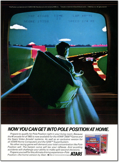 Atari Pole Position Ad 1983