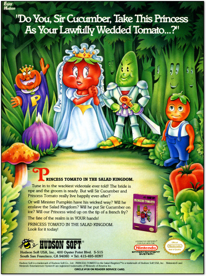 Princess Tomato NES Ad - 1991
