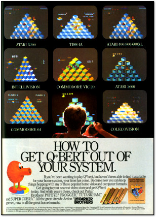 Parker Brothers Q*Bert Advertisement