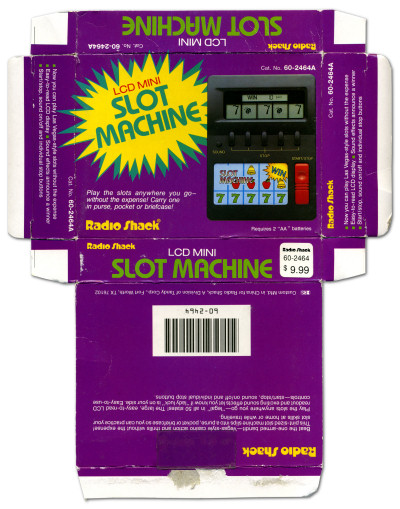 Radio Shack LCD Mini Slot Machine Electronic Game Box (60-2464A) - 1994