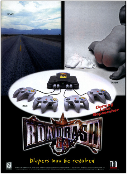 Road Rash 64 N64 Nintendo 64 Ad - 1999