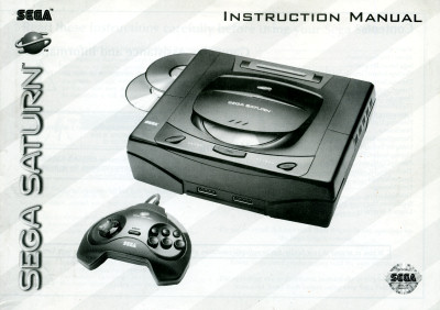 Sega Saturn Instruction Manual Cover - 1995